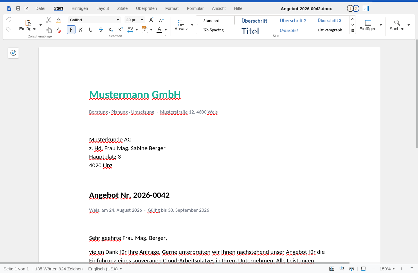 Vollwertiges Office im Browser